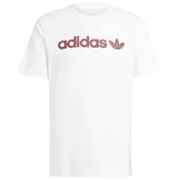 Tricou pentru bărbați Adidas Graphic Tee 100% bumbac / White