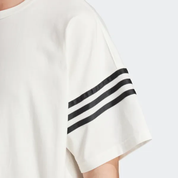 Tricou pentru bărbați Adidas Neuclassic Tee 100% bumbac / White photo 5