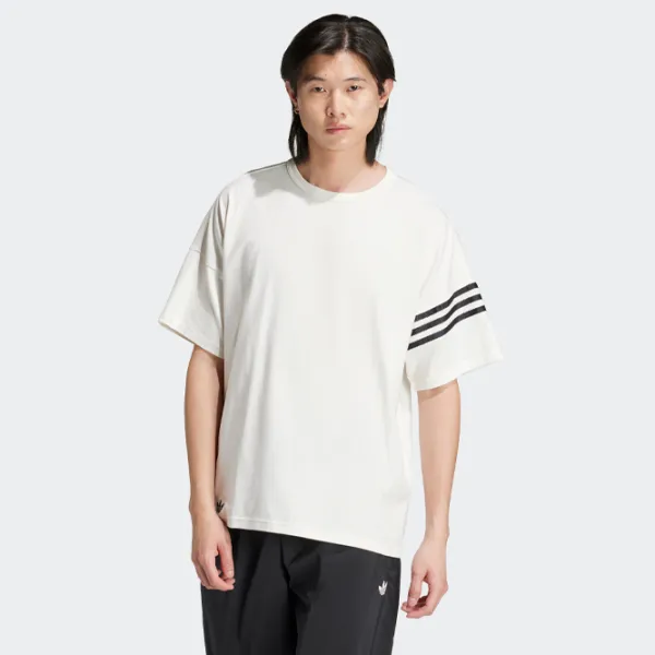 Tricou pentru bărbați Adidas Neuclassic Tee 100% bumbac / White photo 3