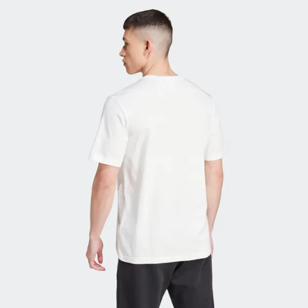 Tricou pentru bărbați Adidas Graphic Tee 100% bumbac / White-Multicolor photo 3