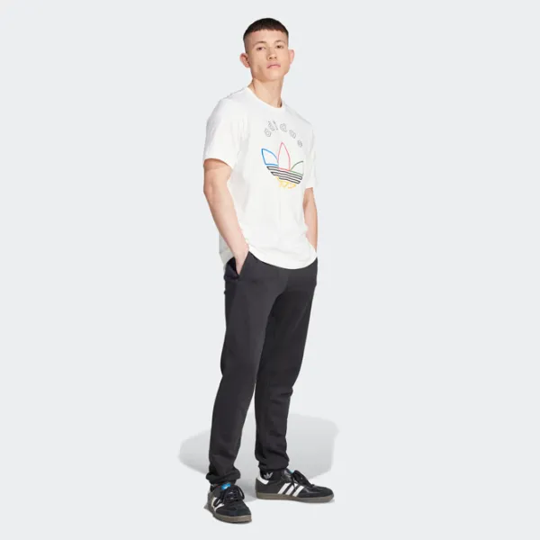 Футболка для мужчин Adidas Graphic Tee 100% хлопок / Белый-Многоцветный photo 3