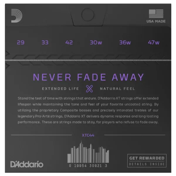 Coardă D'Addario XTC44  Silver / Oțel photo 2