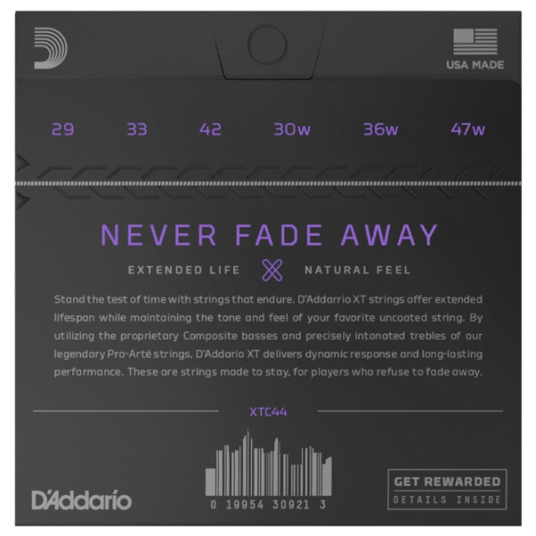 Coardă D'Addario XTC44  Silver / Oțel photo 2