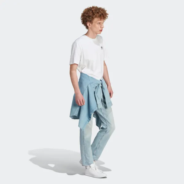 Tricou pentru bărbați Adidas Back+Front Trefoil Tee 100% bumbac / White photo 4