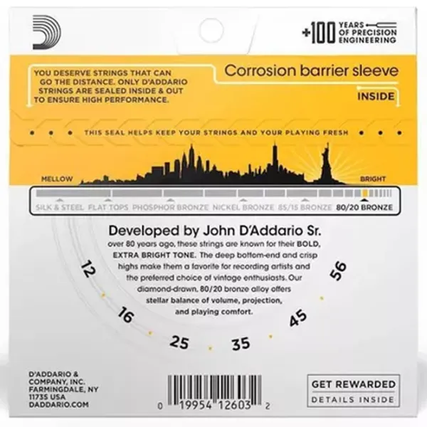 Coardă D'Addario EJ14   / Bronz photo 2