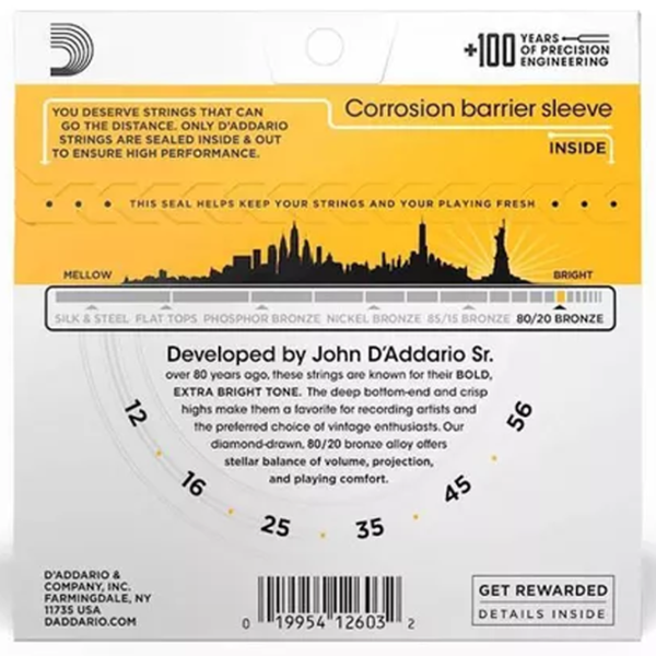 Coardă D'Addario EJ14   / Bronz photo 2