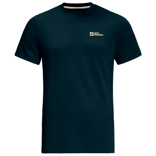 Tricou pentru bărbați Jack Wolfskin Essential T M 100% bumbac / Navy photo 1