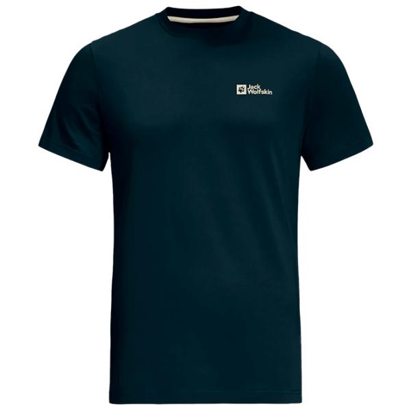 Tricou pentru bărbați Jack Wolfskin Essential T M 100% bumbac / Navy photo 1