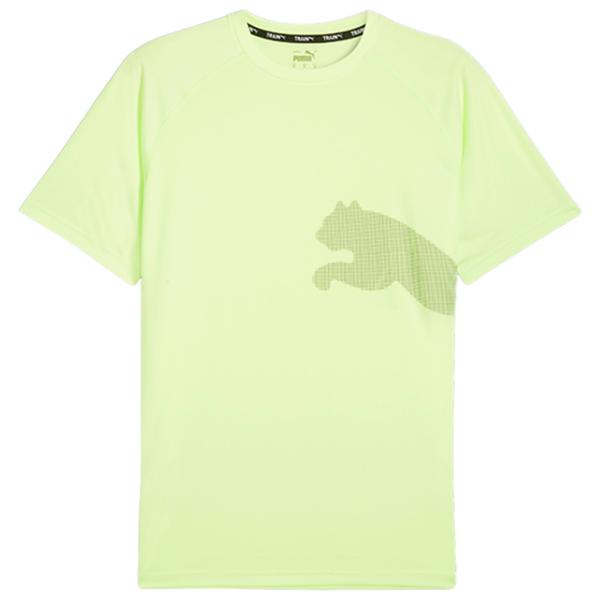 Tricou pentru bărbați Puma Train All Day Big Cat Tee 100% poliester / Light green photo 1 Tricou pentru bărbați Puma Train All Day Big Cat Tee 100% poliester / Light green photo 1