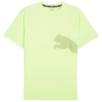 Футболка для мужчин Puma Train All Day Big Cat Tee 100% полиэстер / Светло-зелёный