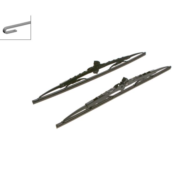 Стеклоочиститель Передние Acura 2001 - 2018 (Twin543) Bosch / 24" + 21" / 600 мм + 530 мм photo 4