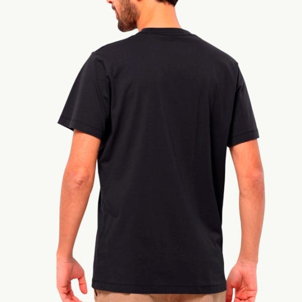 Футболка для мужчин Jack Wolfskin Essential Logo T M 100% хлопок / Черный photo 3