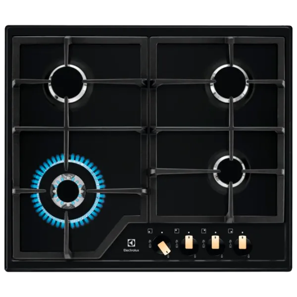 Plită încorporabilă pe gaz Electrolux KGS6436RK Oțel emailat / Black photo 1