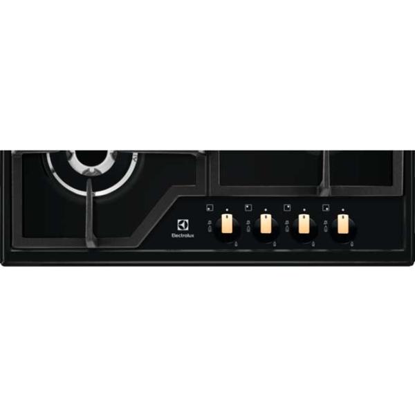 Plită încorporabilă pe gaz Electrolux KGS6436RK Oțel emailat / Black photo 4