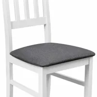 Scaun de bucătărie Drewmix Nilo 8 24B Stofă/ White Gray photo 4