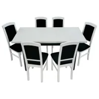 Scaun de bucătărie Drewmix Nilo 8 24B Stofă/ White Gray photo 5