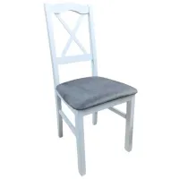 Кухонный стул Drewmix Nilo 11 20B Ткань/ Белый Серый