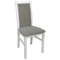 Scaun de bucătărie Drewmix Nilo 6 3B Stofă/ White Gray