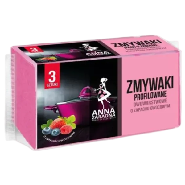 Губка Anna Zaradna AZ8-PG-1367 Количество в наборе - 3 photo 1