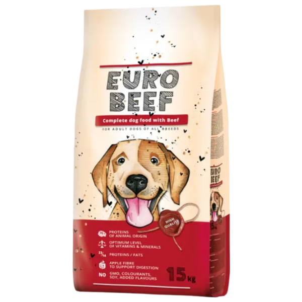 Hrană pentru câini uscată Eurobeef Dibaq  15 kg / Vită photo 1