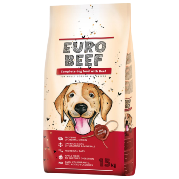 Hrană pentru câini uscată Eurobeef Dibaq  15 kg / Vită photo 1