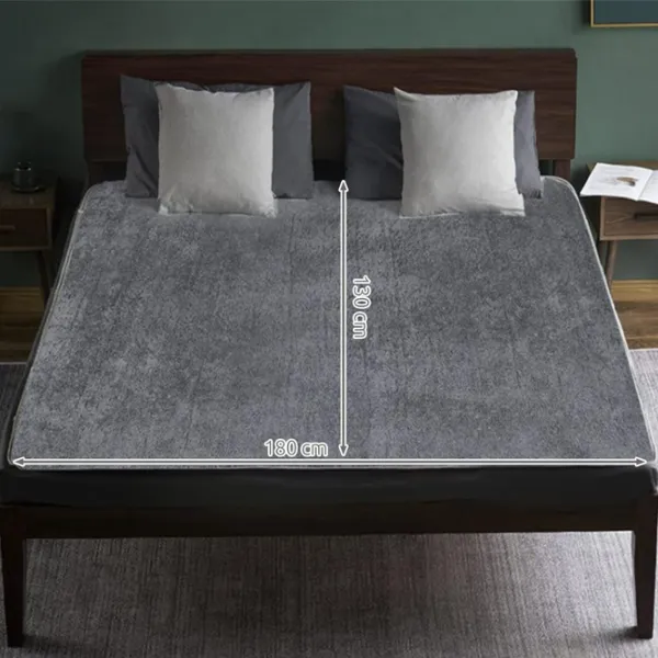 Pătură electrică Malatec 8817  85 W / Flis / Gray photo 6