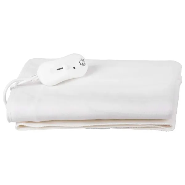 Pătură electrică MagicHome 2211833  60 W / Flis / White photo 1