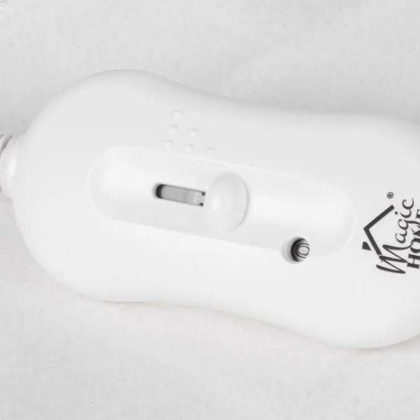 Pătură electrică MagicHome 2211833  60 W / Flis / White photo 4