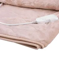 Pătură electrică MagicHome 2211831 / Flis / Beige photo 2
