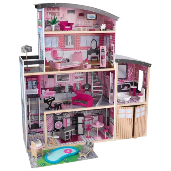 Căsuță pentru păpuși KidKraft Sparkle Mansion 65826 Căsuță / 3+ photo 1