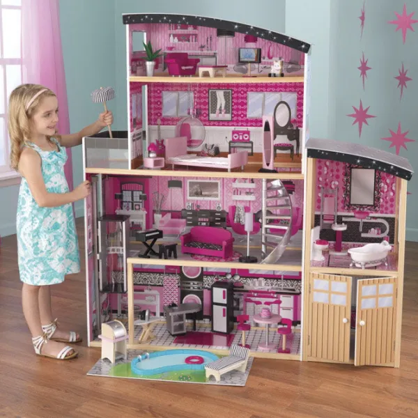 Căsuță pentru păpuși KidKraft Sparkle Mansion 65826 Căsuță / 3+ photo 2