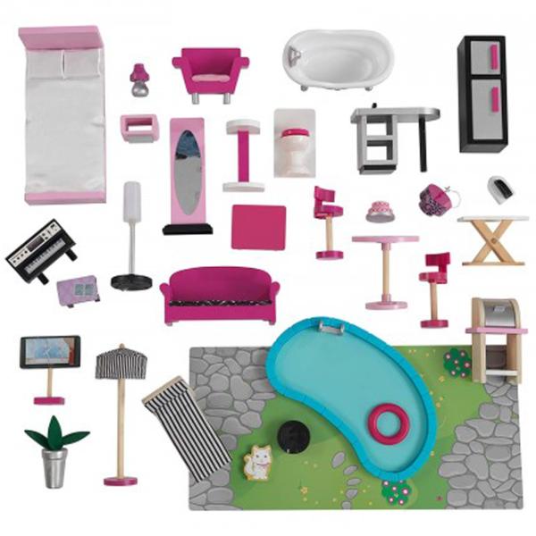 Căsuță pentru păpuși KidKraft Sparkle Mansion 65826 Căsuță / 3+ photo 8