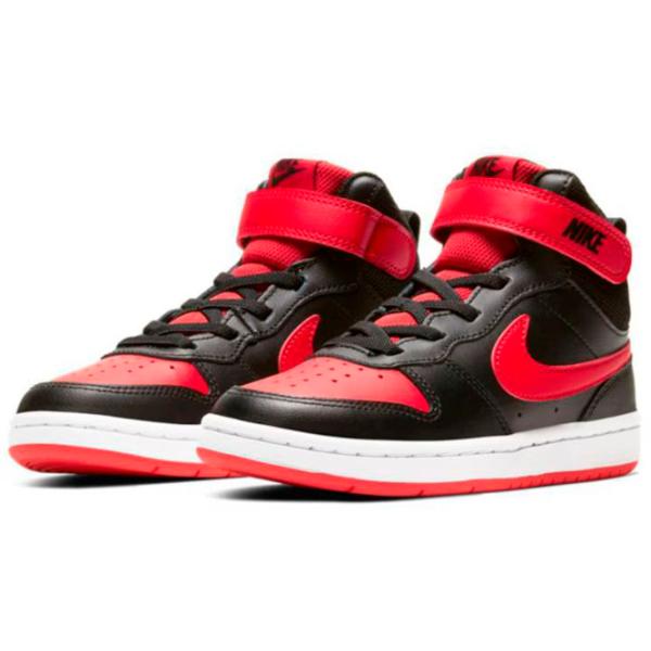 Кроссовки для мальчиков Nike Court Borough Mid 2 Ps Весна - лето / Черный photo 1 Кроссовки для мальчиков Nike Court Borough Mid 2 Ps Весна - лето / Черный photo 1