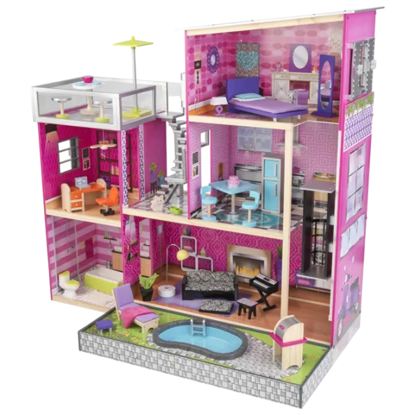 Căsuță pentru păpuși KidKraft Uptown 65833-MSN Căsuță / 3+ photo 1