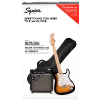 Chitară electrică Fender Sonic Stratocaster Pack 4/4, 