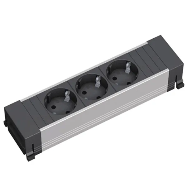 Priză modulară BACHMANN 317.100 220 - 240 V / Type-F / Black photo 1