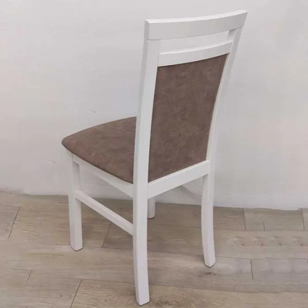 Scaun de bucătărie Drewmix Milano 5 25B Stofă/ White  photo 2 Scaun de bucătărie Drewmix Milano 5 25B Stofă/ White  photo 2
