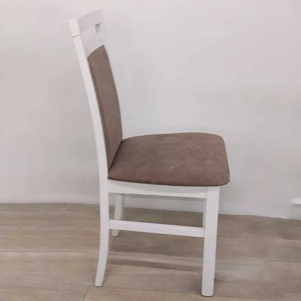 Scaun de bucătărie Drewmix Milano 5 25B Stofă/ White  photo 3 Scaun de bucătărie Drewmix Milano 5 25B Stofă/ White  photo 3