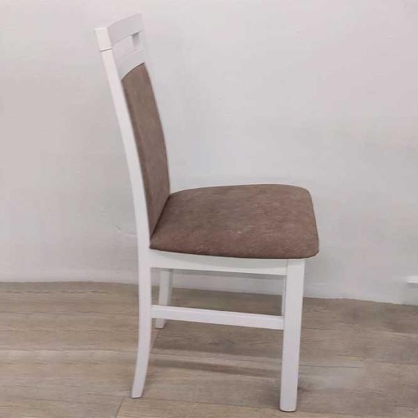 Scaun de bucătărie Drewmix Milano 5 25B Stofă/ White  photo 3 Scaun de bucătărie Drewmix Milano 5 25B Stofă/ White  photo 3