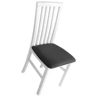 Кухонный стул Drewmix Milano 1 20B Ткань/ Белый Серый