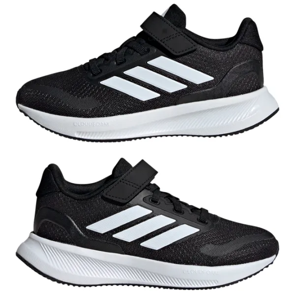 Adidași pentru băieți Adidas Runfalcon 5 El C Primăvară - vară / Black White photo 4