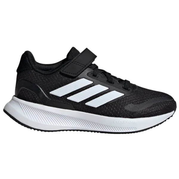 Adidași pentru băieți Adidas Runfalcon 5 El C Primăvară - vară / Black White photo 3