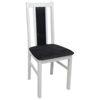 Кухонный стул Drewmix Bos 14 24B Ткань/ Белый Черный