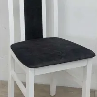 Scaun de bucătărie Drewmix Bos 14 24B Stofă/ White Black photo 2