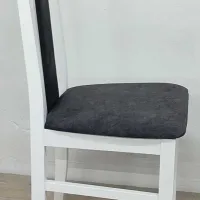 Scaun de bucătărie Drewmix Bos 14 24B Stofă/ White Black photo 3