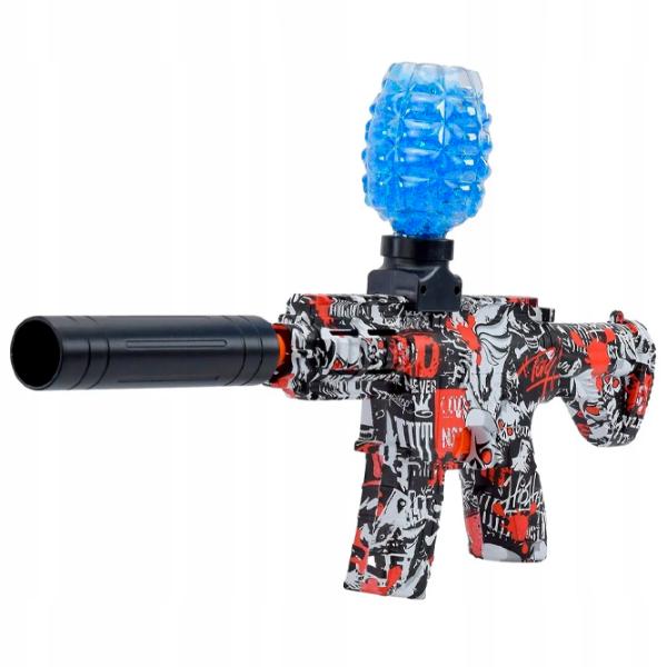 Игрушечный автомат Blaster M416 Mini RS-509C 14+ / Гелевые шарики / Красный photo 7