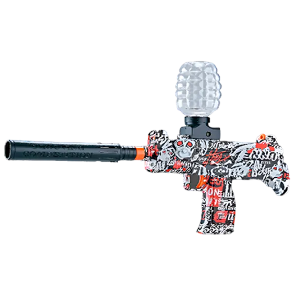 Игрушечный автомат Blaster Mini Uzi RS-511C 14+ / Гелевые шарики / Красный photo 1