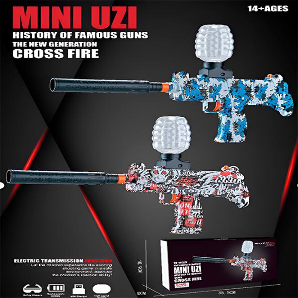 Игрушечный автомат Blaster Mini Uzi RS-511C 14+ / Гелевые шарики / Красный photo 4