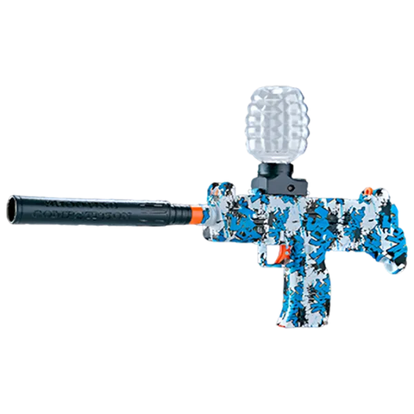 Игрушечный автомат Blaster Mini Uzi RS-511C 14+ / Гелевые шарики / Синий photo 1