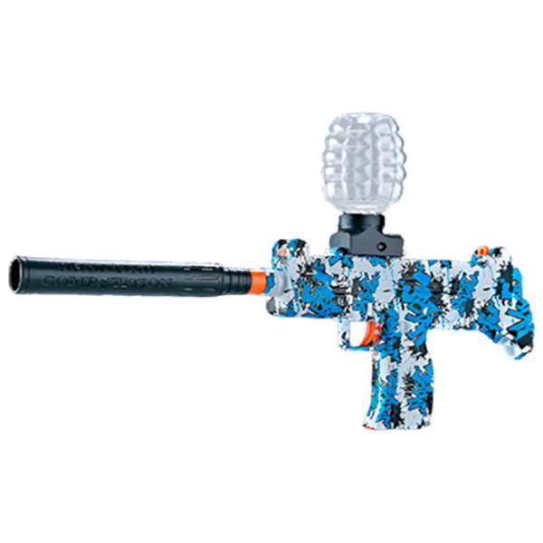 Игрушечный автомат Blaster Mini Uzi RS-511C 14+ / Гелевые шарики / Синий photo 1